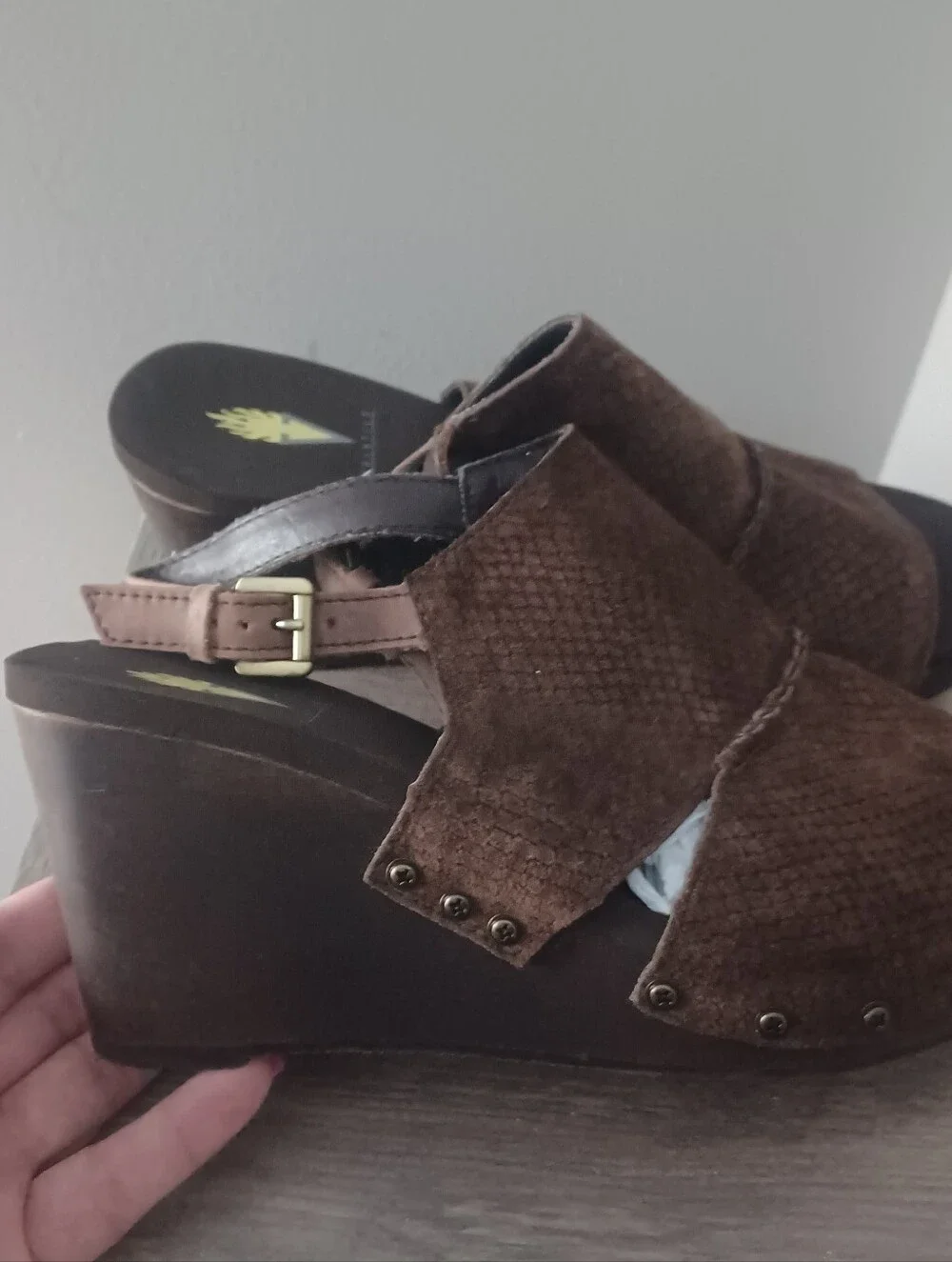 Volatile Bohemian Wedge Sandals Sz 10
